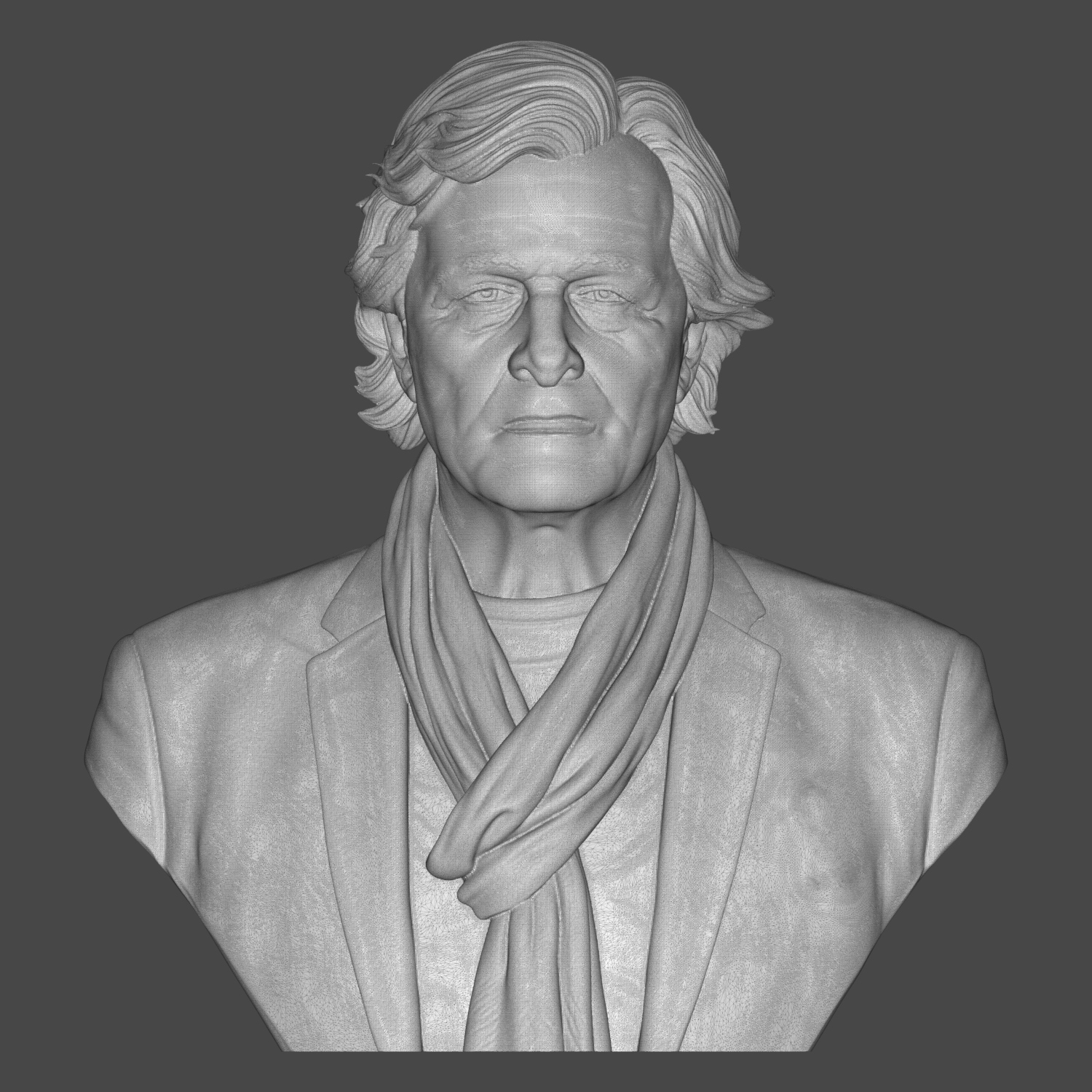 Rutger Hauer Portrait Bust 3D Printable 3D Model