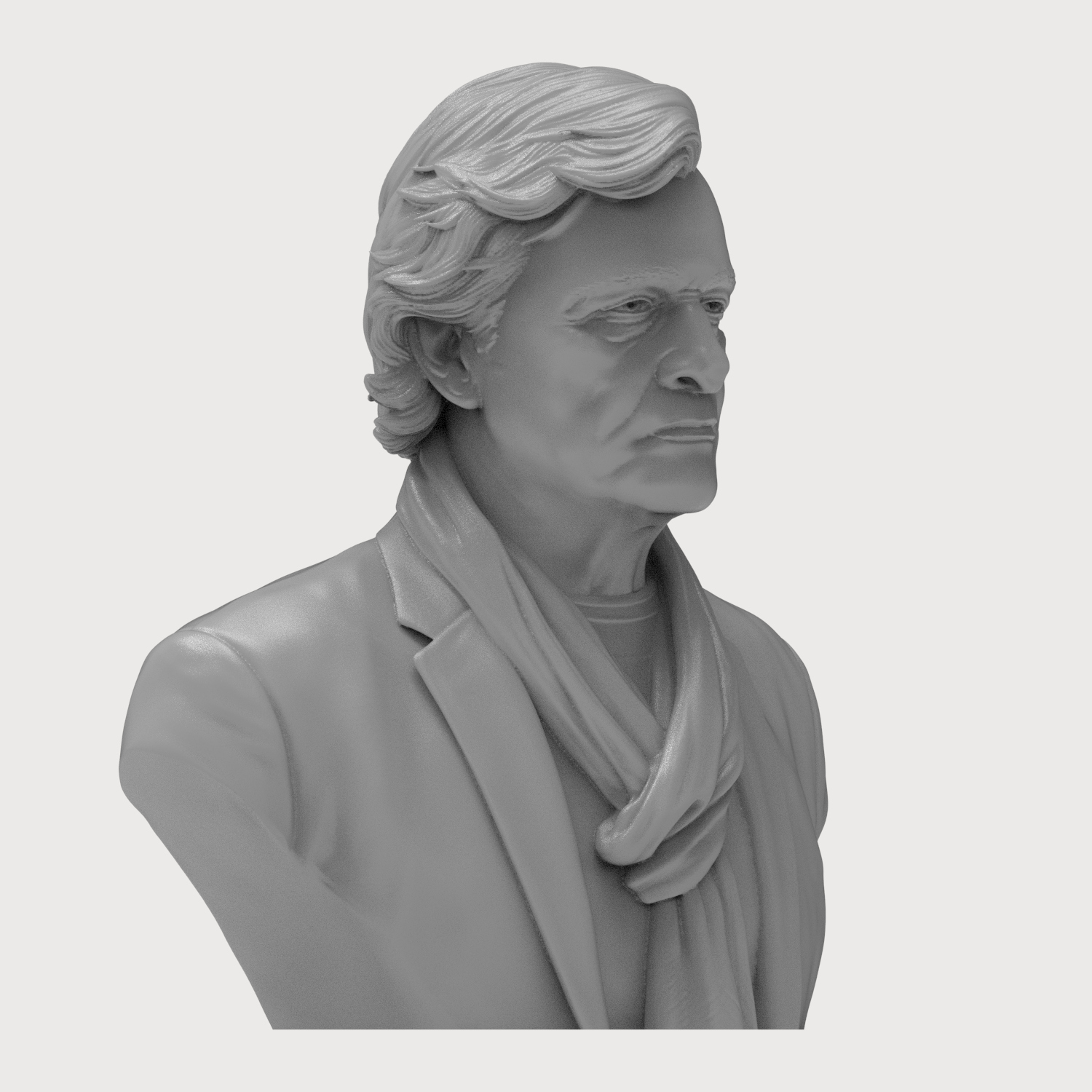 Rutger Hauer Portrait Bust 3D Printable 3D Model