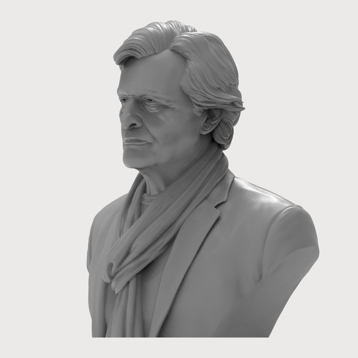 Rutger Hauer Portrait Bust 3D Printable 3D Model
