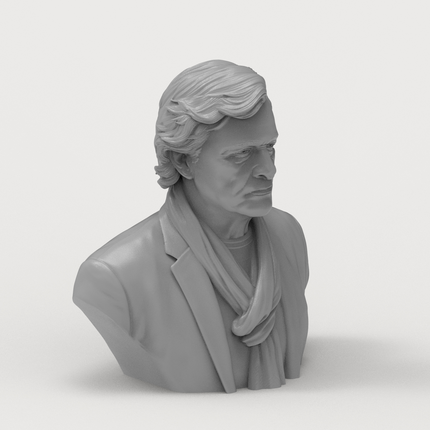 Rutger Hauer Portrait Bust 3D Printable 3D Model