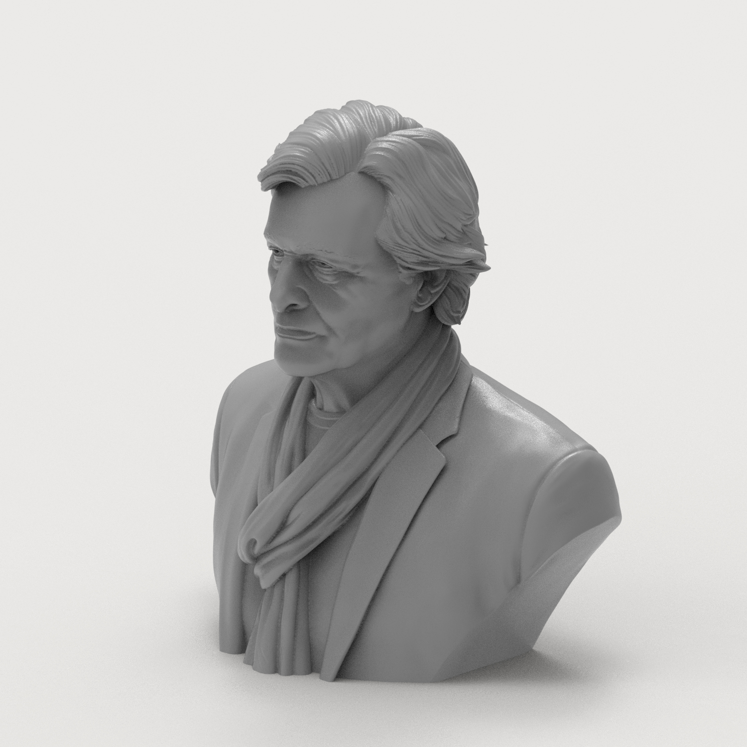 Rutger Hauer Portrait Bust 3D Printable 3D Model