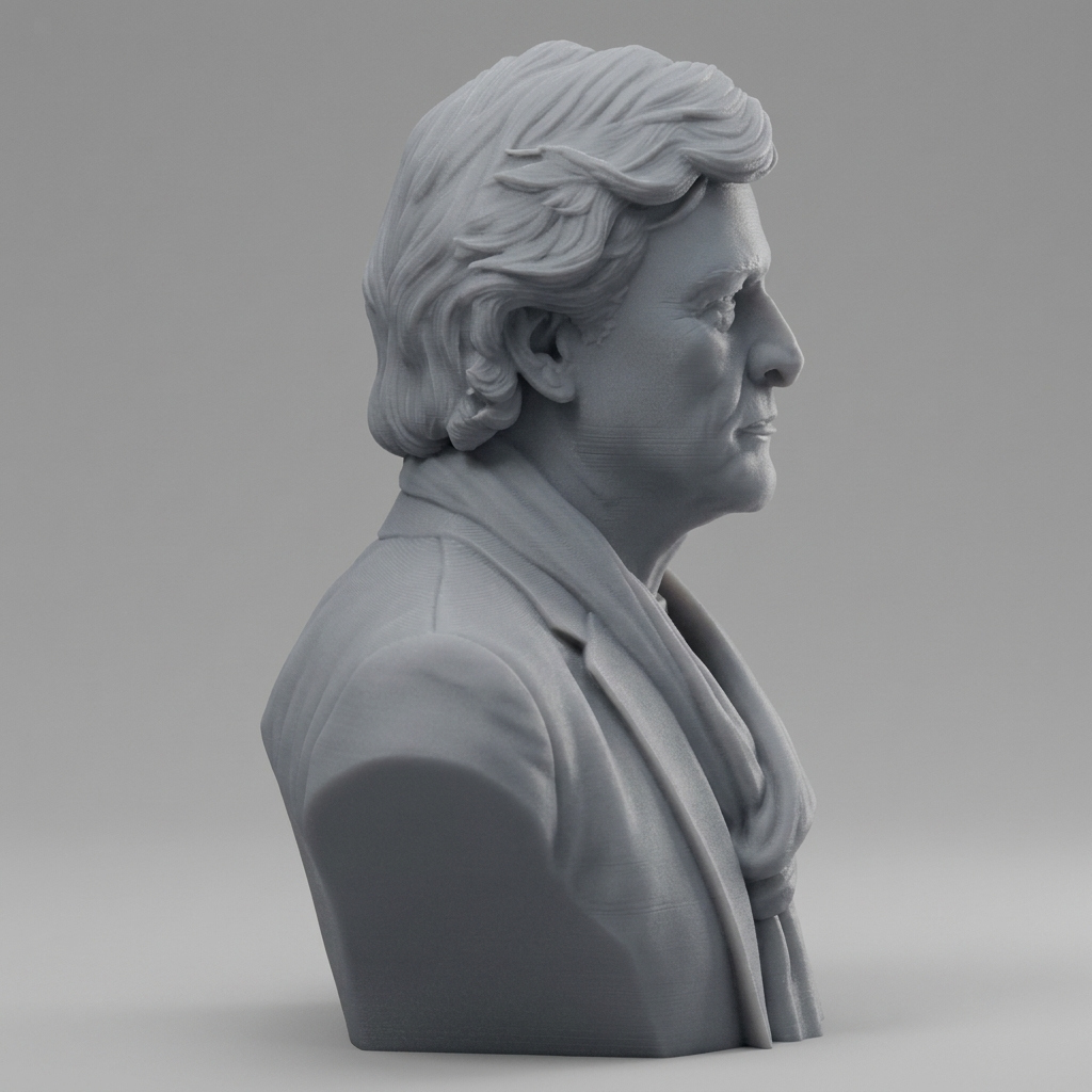 Rutger Hauer Portrait Bust 3D Printable 3D Model