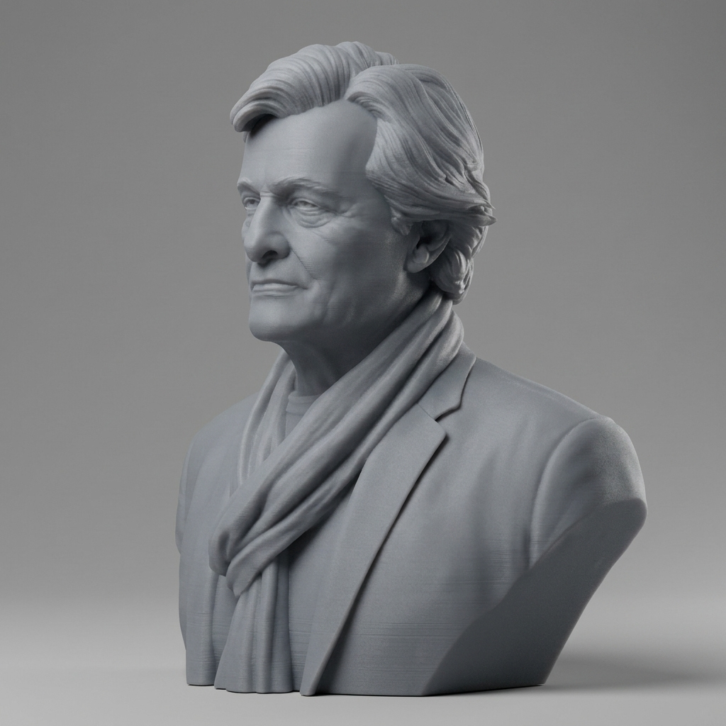 Rutger Hauer Portrait Bust 3D Printable 3D Model