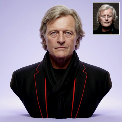 Rutger Hauer Portrait Bust 3D Printable