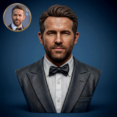 Ryan Reynolds 3D Printable Bust