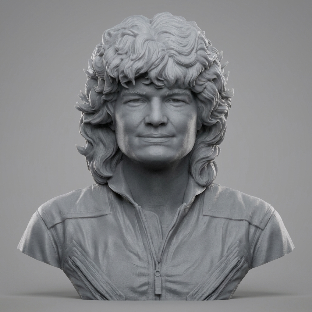 Sally Ride US Astronaut Bust 3D Model