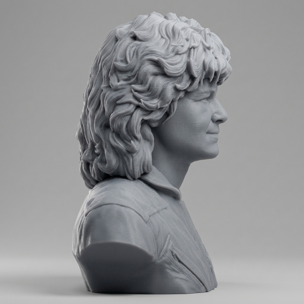 Sally Ride US Astronaut Bust 3D Model
