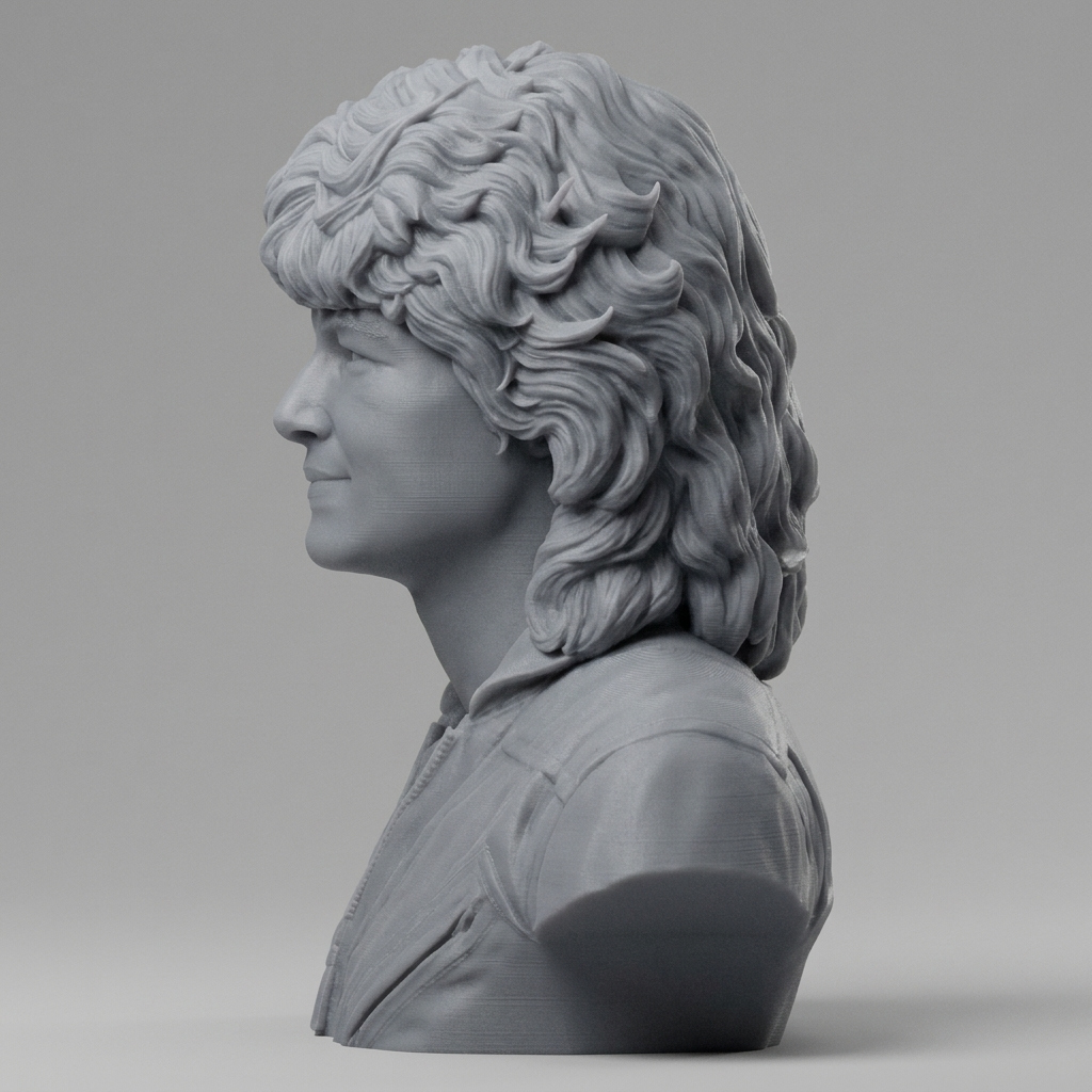 Sally Ride US Astronaut Bust 3D Model