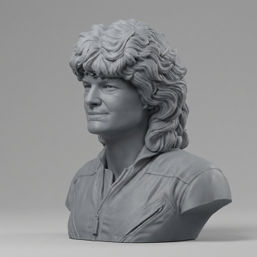Sally Ride US Astronaut Bust 3D Model
