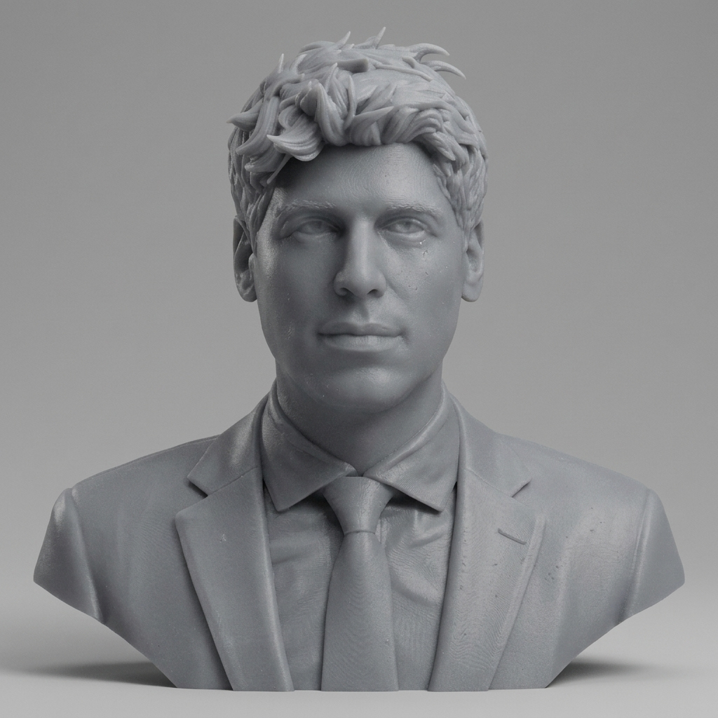 Sam Altman Portrait Bust 3D Printable 3D Model