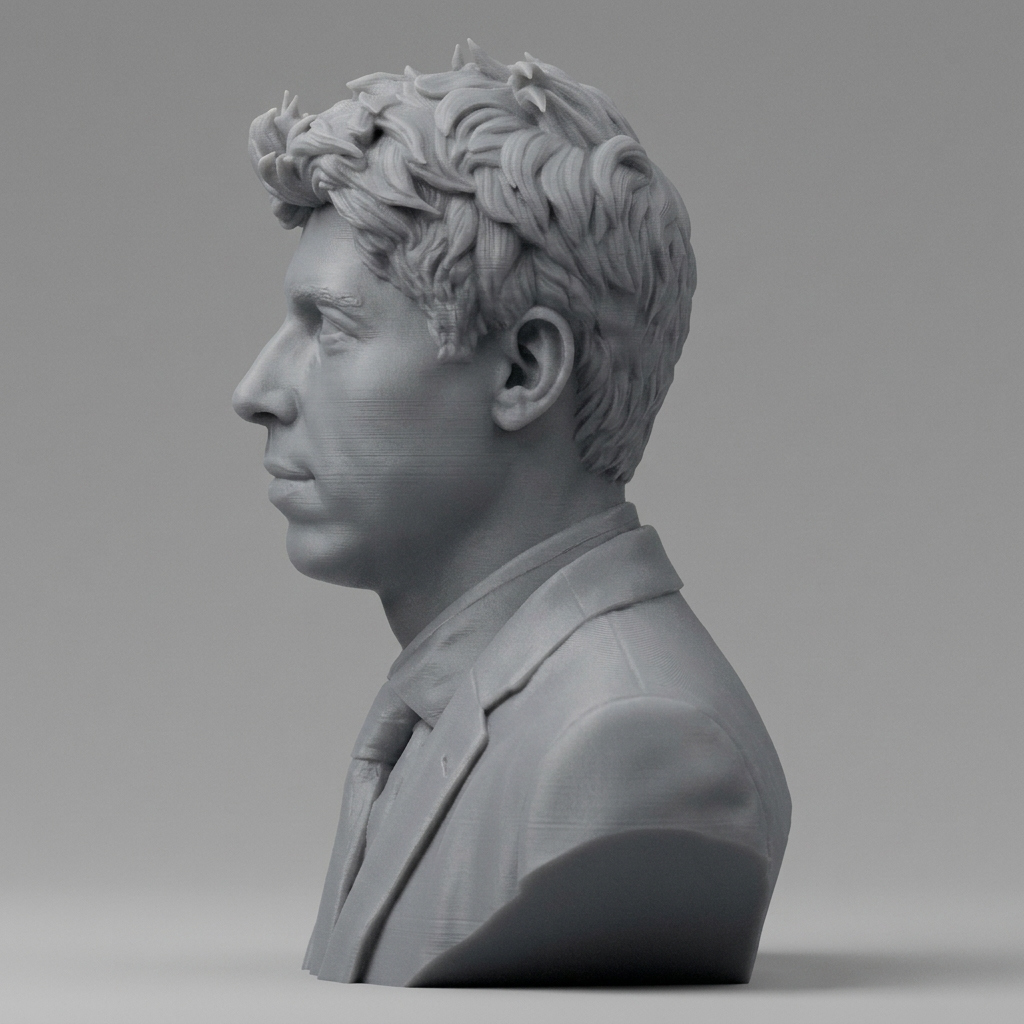 Sam Altman Portrait Bust 3D Printable 3D Model