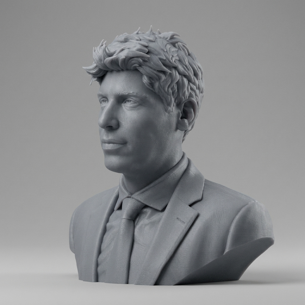 Sam Altman Portrait Bust 3D Printable 3D Model