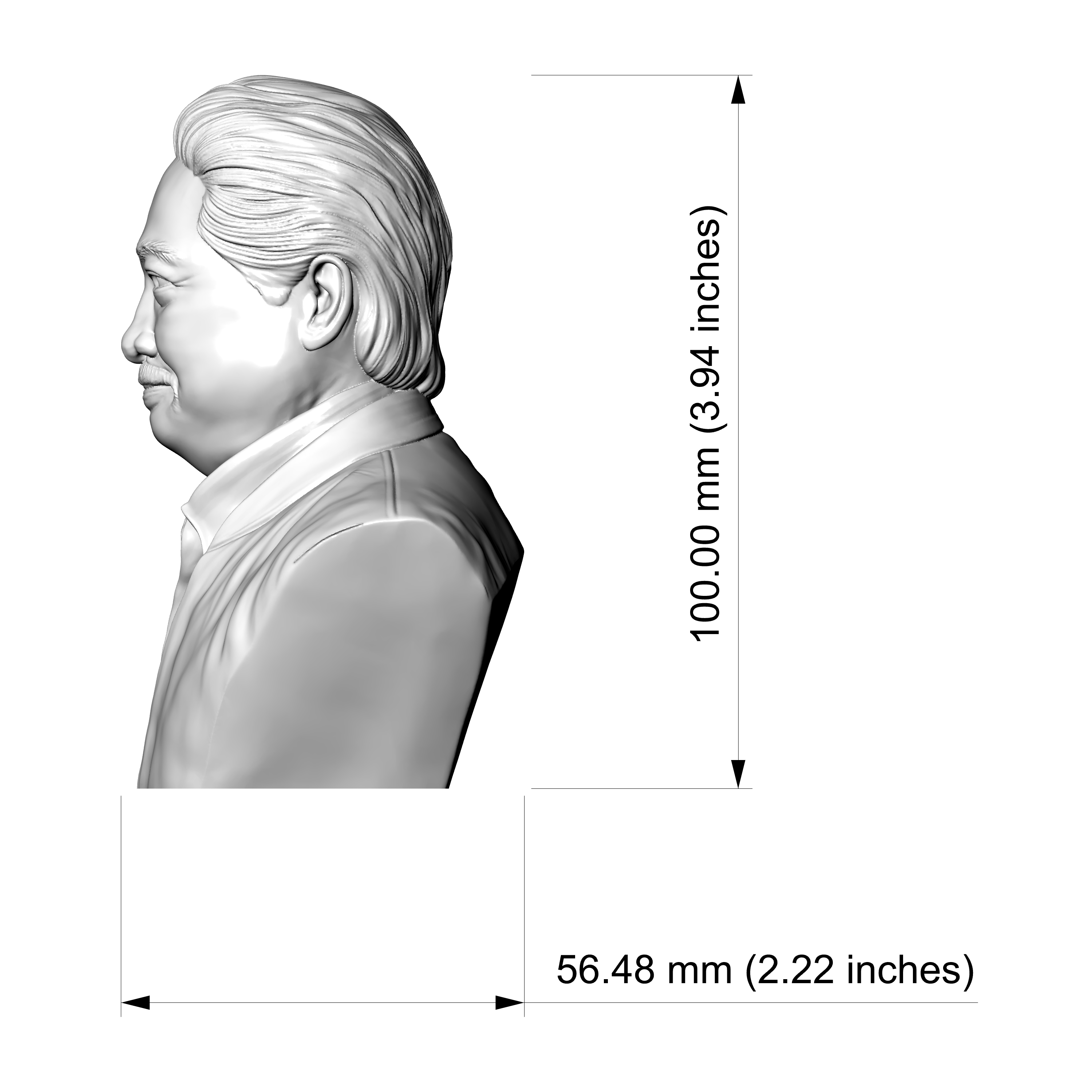 Sammo Hung Bust 3D Print Model 3D Model
