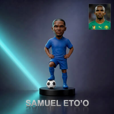 Samuel Eto'o Football Player Figurine 3D Print Model