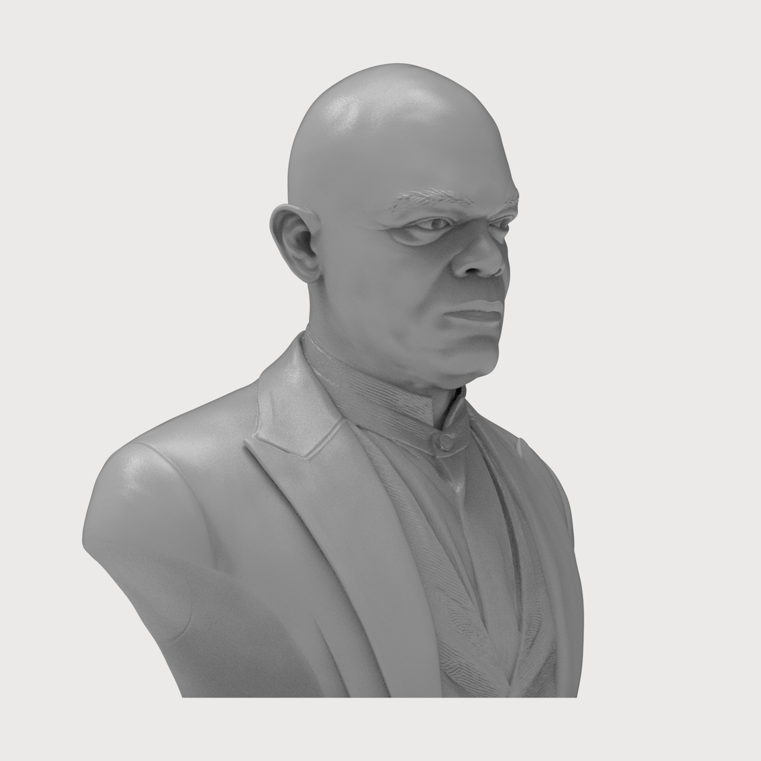 Samuel L. Jackson 3D Printable Bust 3D Model