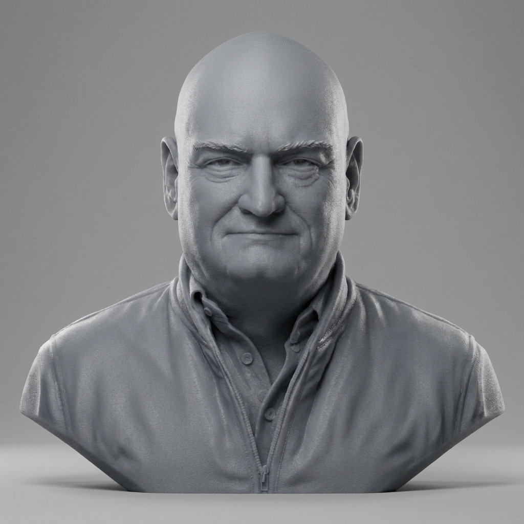 Scott Kelly US Astronaut Bust 3D Model