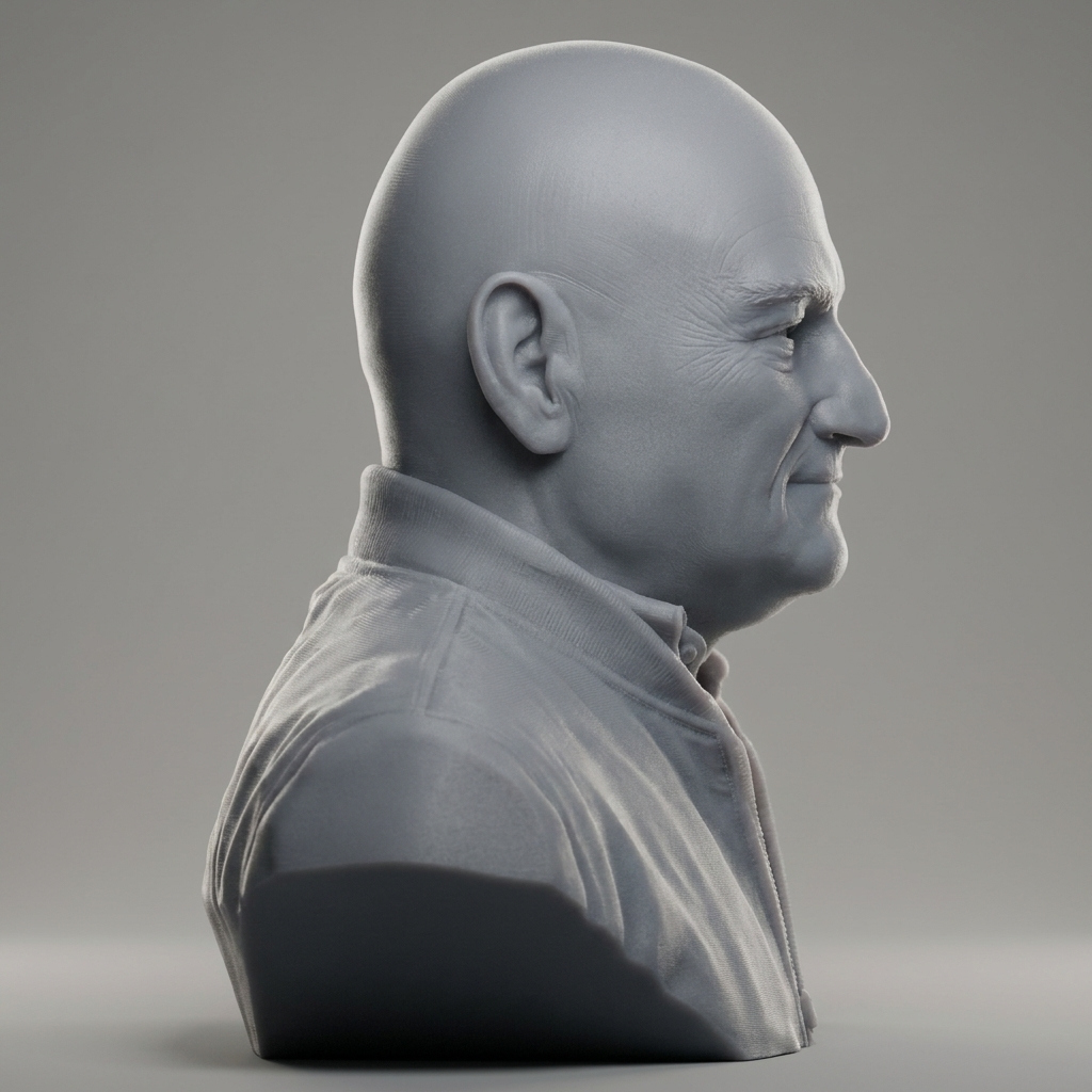 Scott Kelly US Astronaut Bust 3D Model