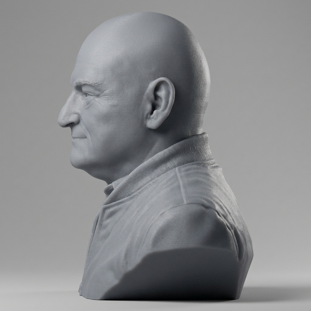 Scott Kelly US Astronaut Bust 3D Model