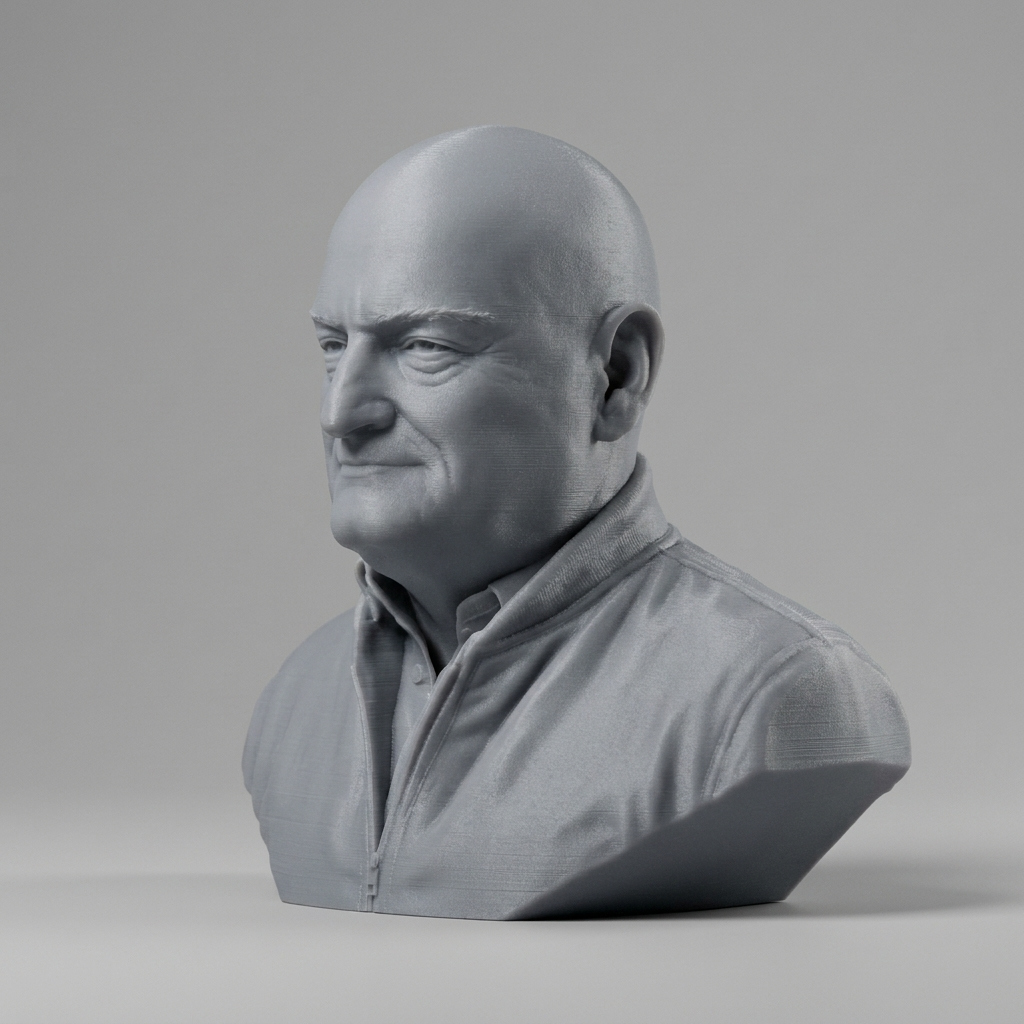 Scott Kelly US Astronaut Bust 3D Model