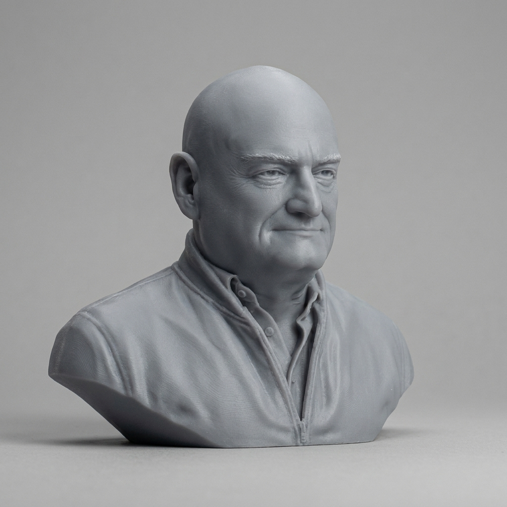 Scott Kelly US Astronaut Bust 3D Model