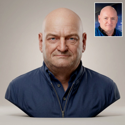 Scott Kelly US Astronaut Bust
