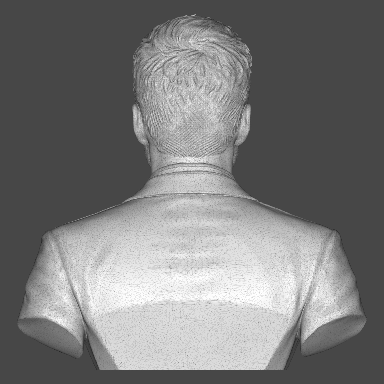 Sebastian Stan Bucky Barnes Suit 3D Printable Bust 3D Model