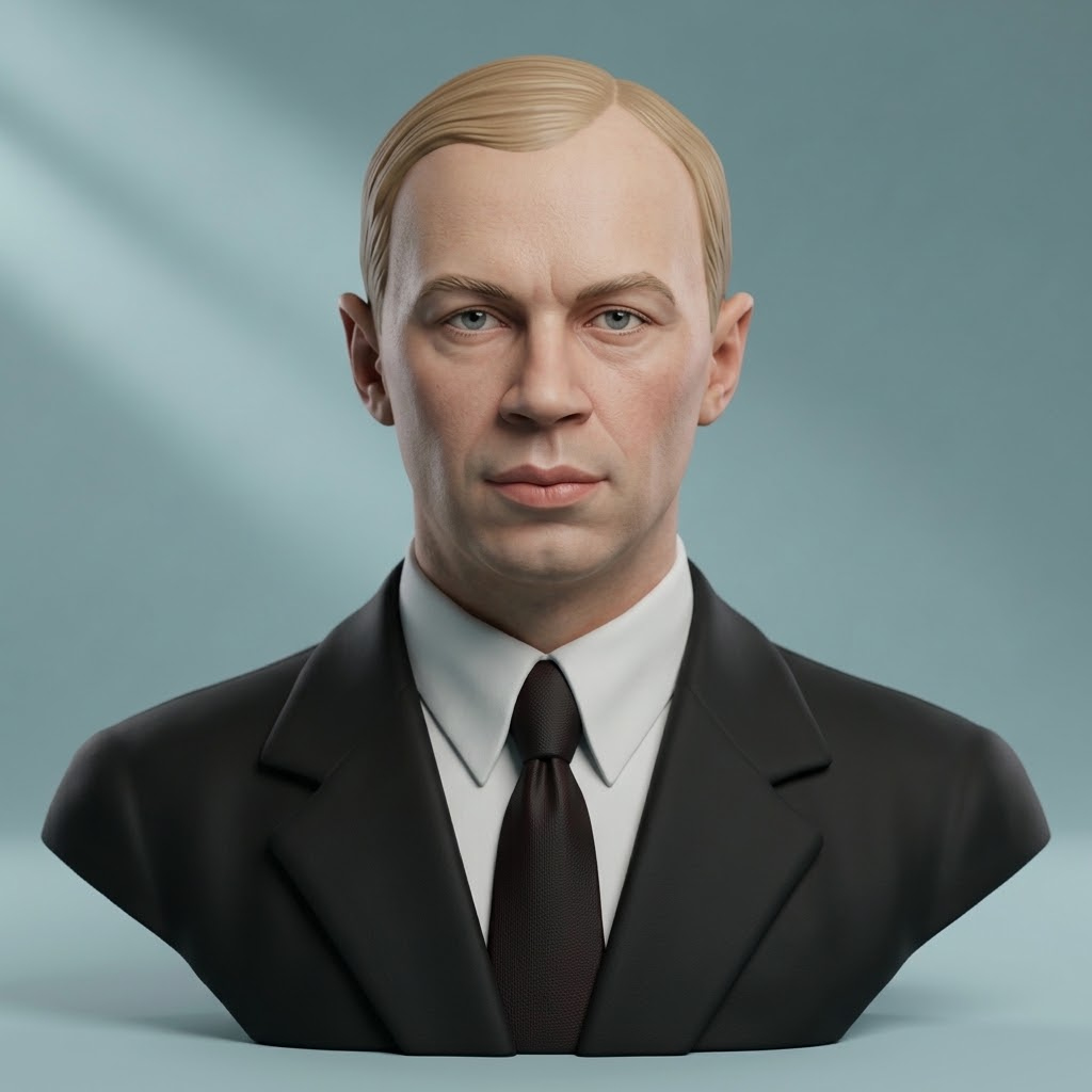 Sergei Prokofiev 3D Printable Bust 3D Model