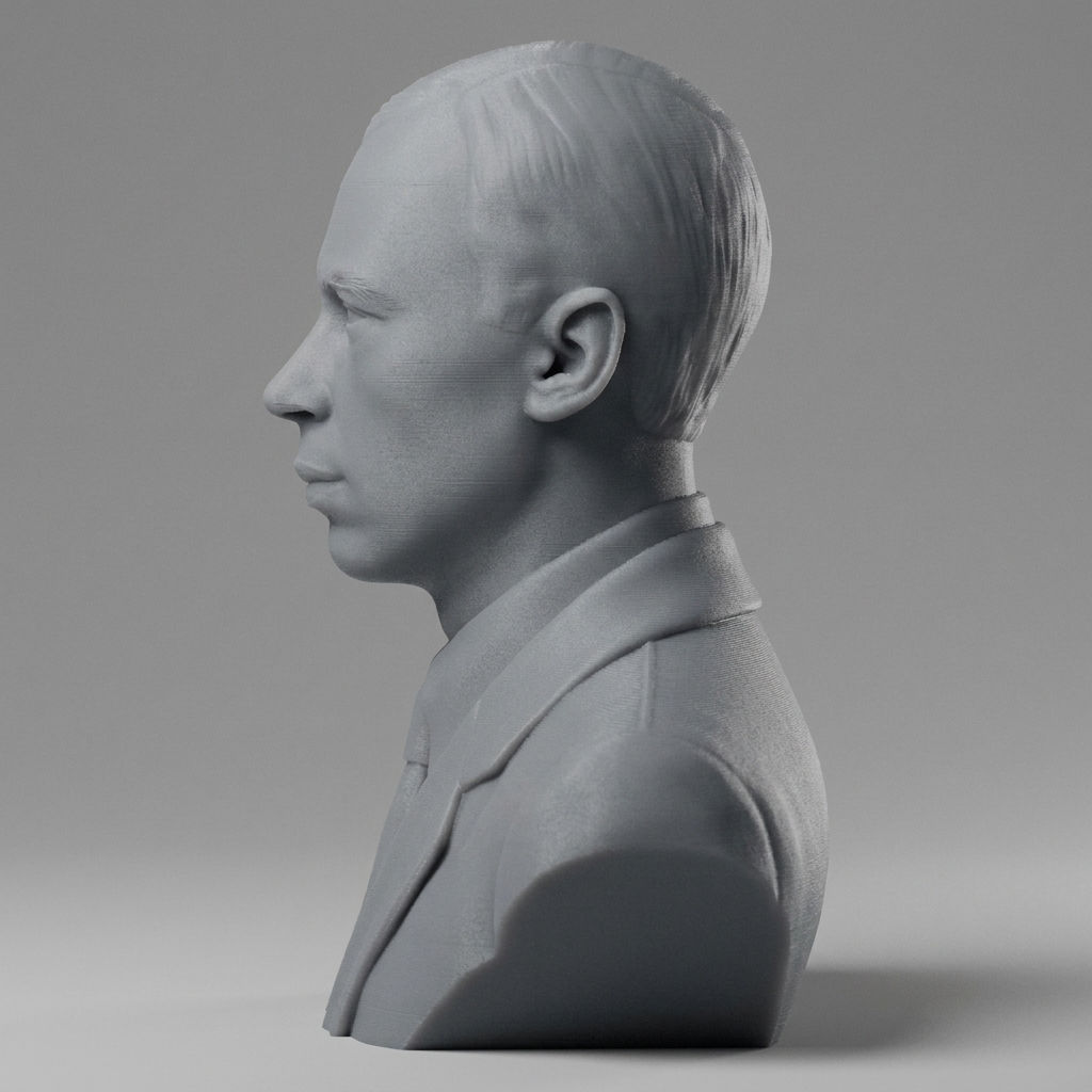 Sergei Prokofiev 3D Printable Bust 3D Model