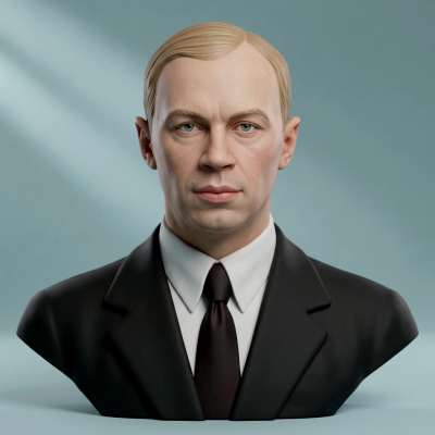 Sergei Prokofiev 3D Printable Bust
