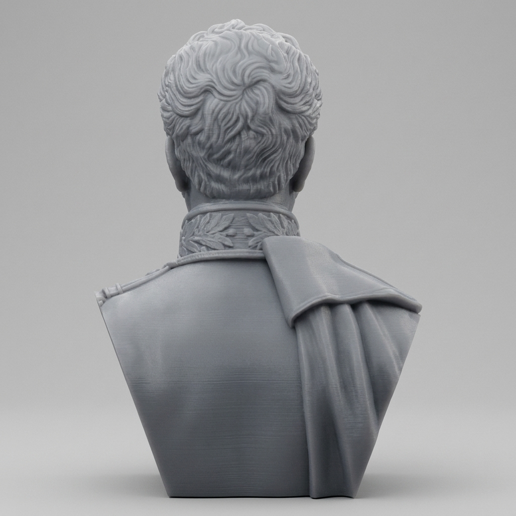 Sim&oacuten Bol&iacutevar 3D Printable Bust 3D Model
