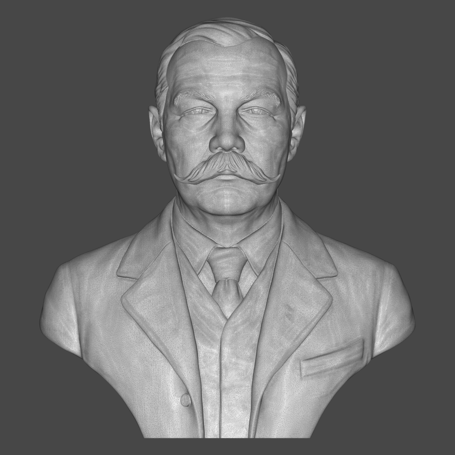 Sir Arthur Conan Doyle 3D Printable Bust 3D Model