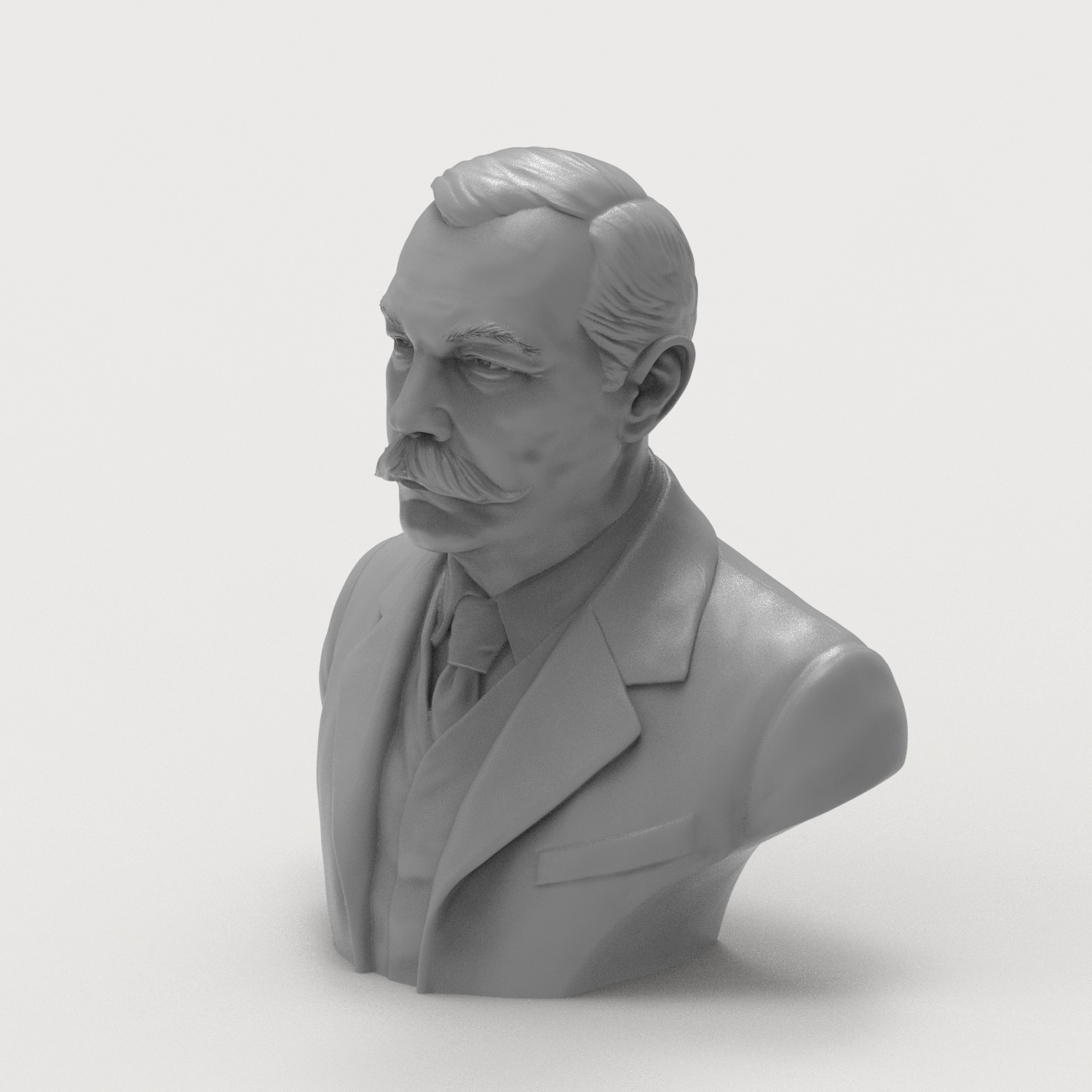 Sir Arthur Conan Doyle 3D Printable Bust 3D Model