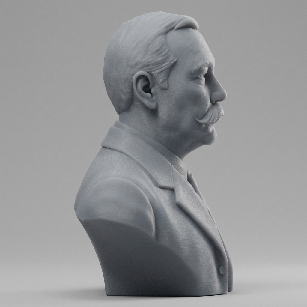 Sir Arthur Conan Doyle 3D Printable Bust 3D Model