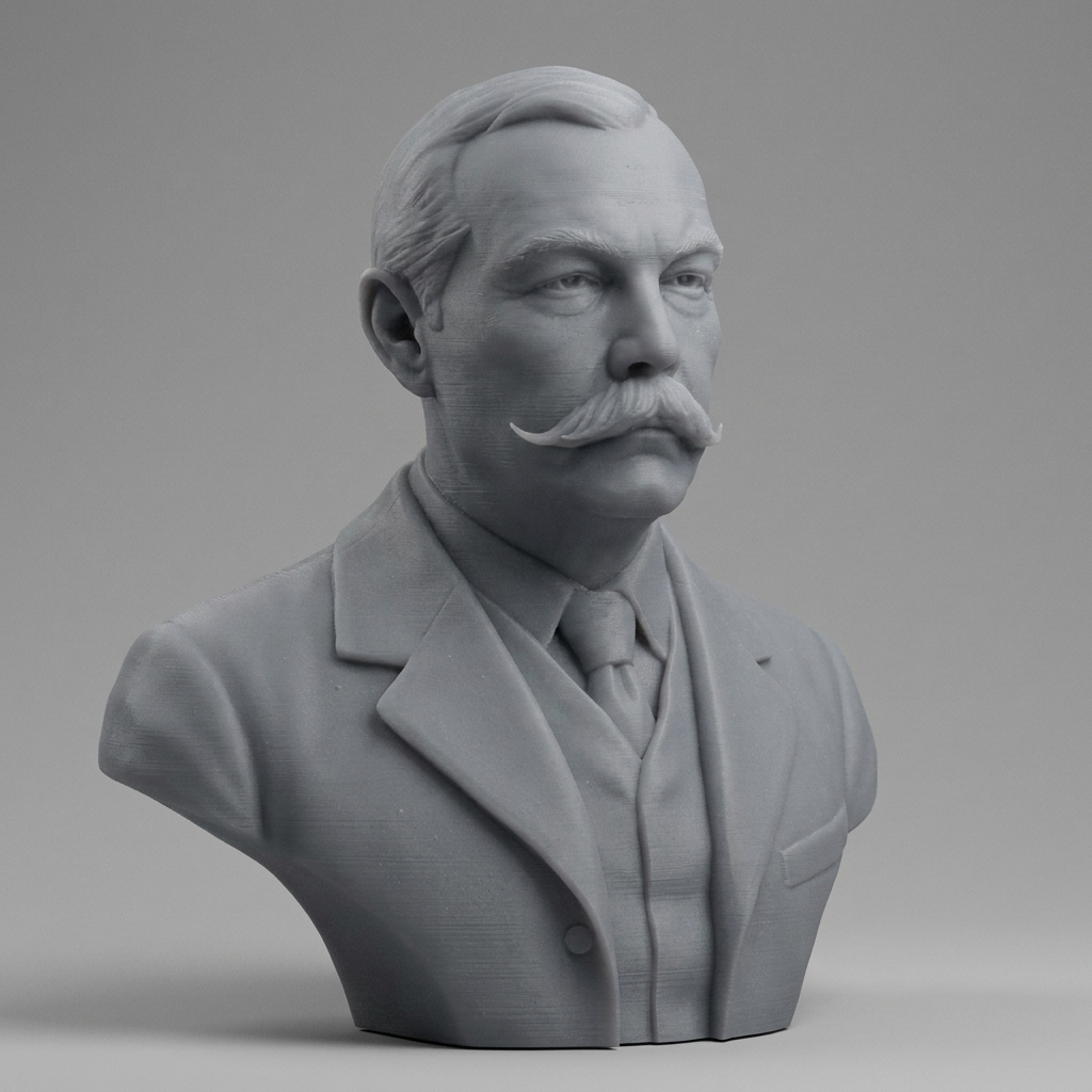 Sir Arthur Conan Doyle 3D Printable Bust 3D Model