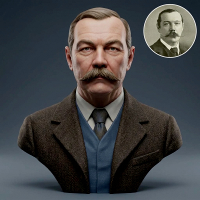 Sir Arthur Conan Doyle 3D Printable Bust