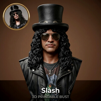 Slash 3D Printable Bust