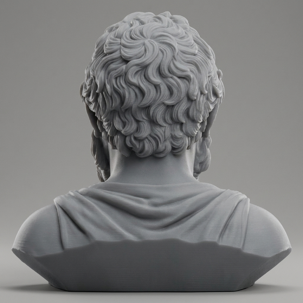 Socrates Greek Philosopher Bust 3D Model