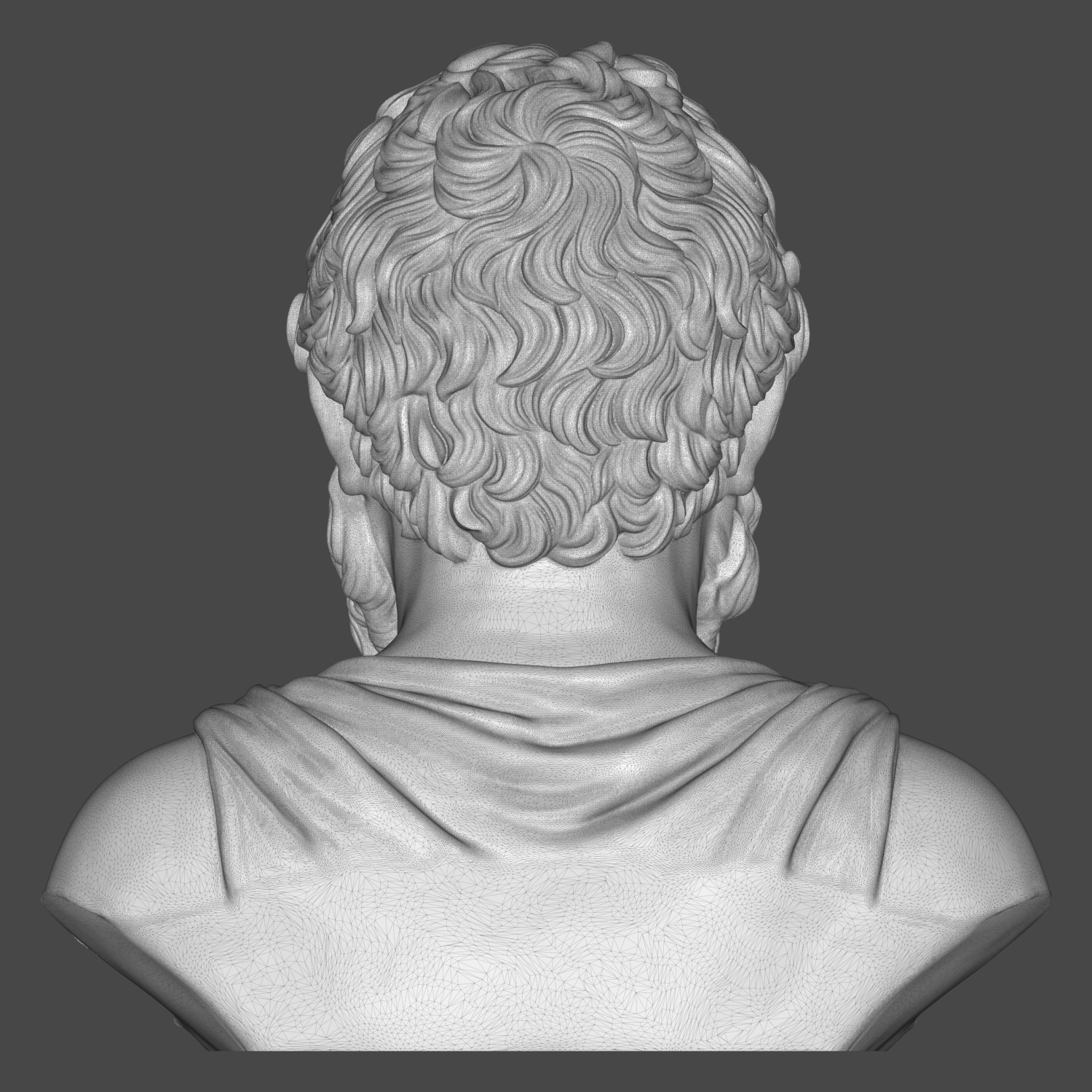 Socrates Greek Philosopher Bust 3D Model