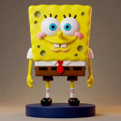 SpongeBob 3D Printable Figurine