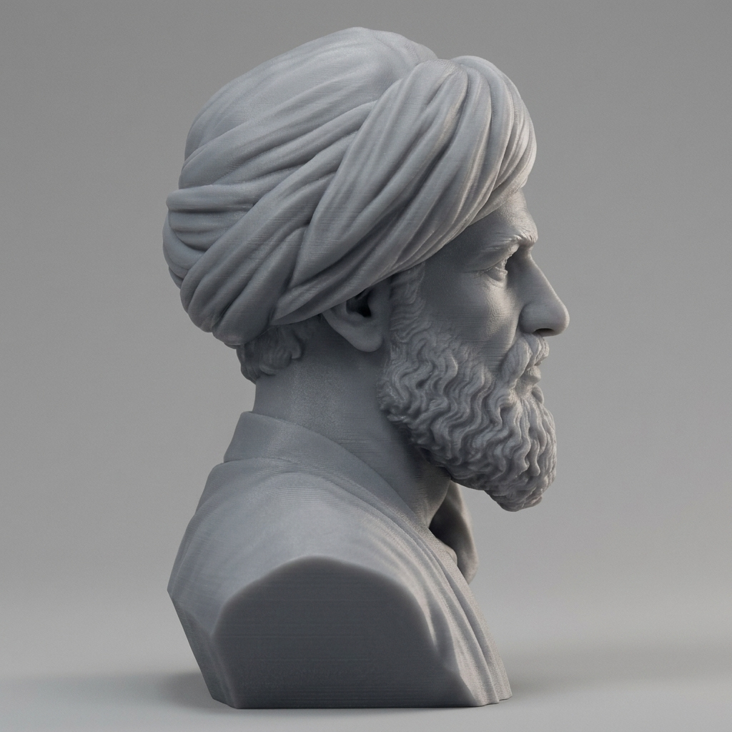 Averroes Ibn Rushd Philosopher 3D Printable Bust 3D Model