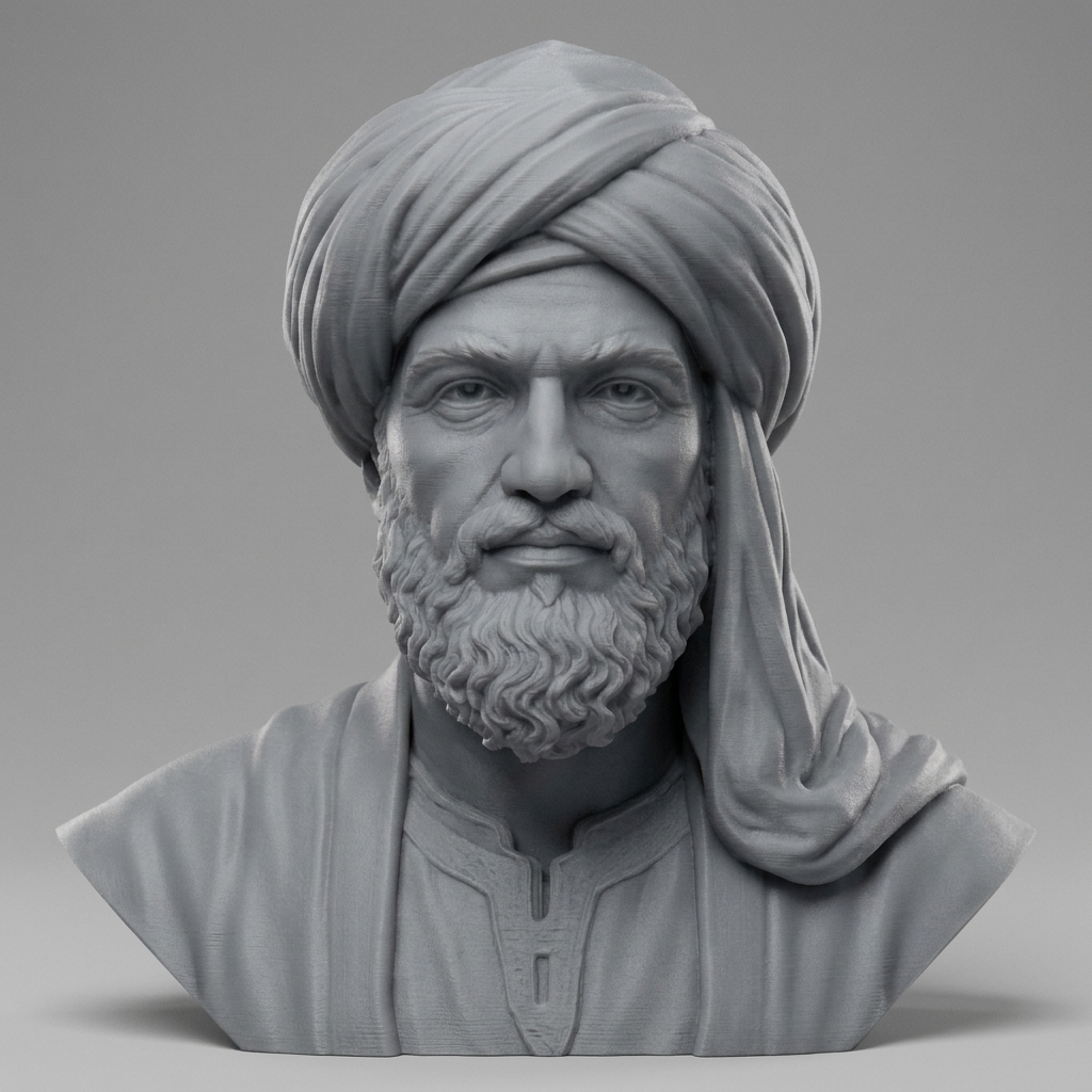 Averroes Ibn Rushd Philosopher 3D Printable Bust 3D Model