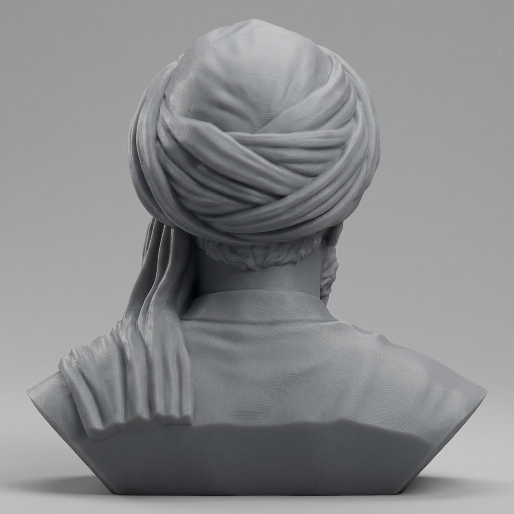 Averroes Ibn Rushd Philosopher 3D Printable Bust 3D Model