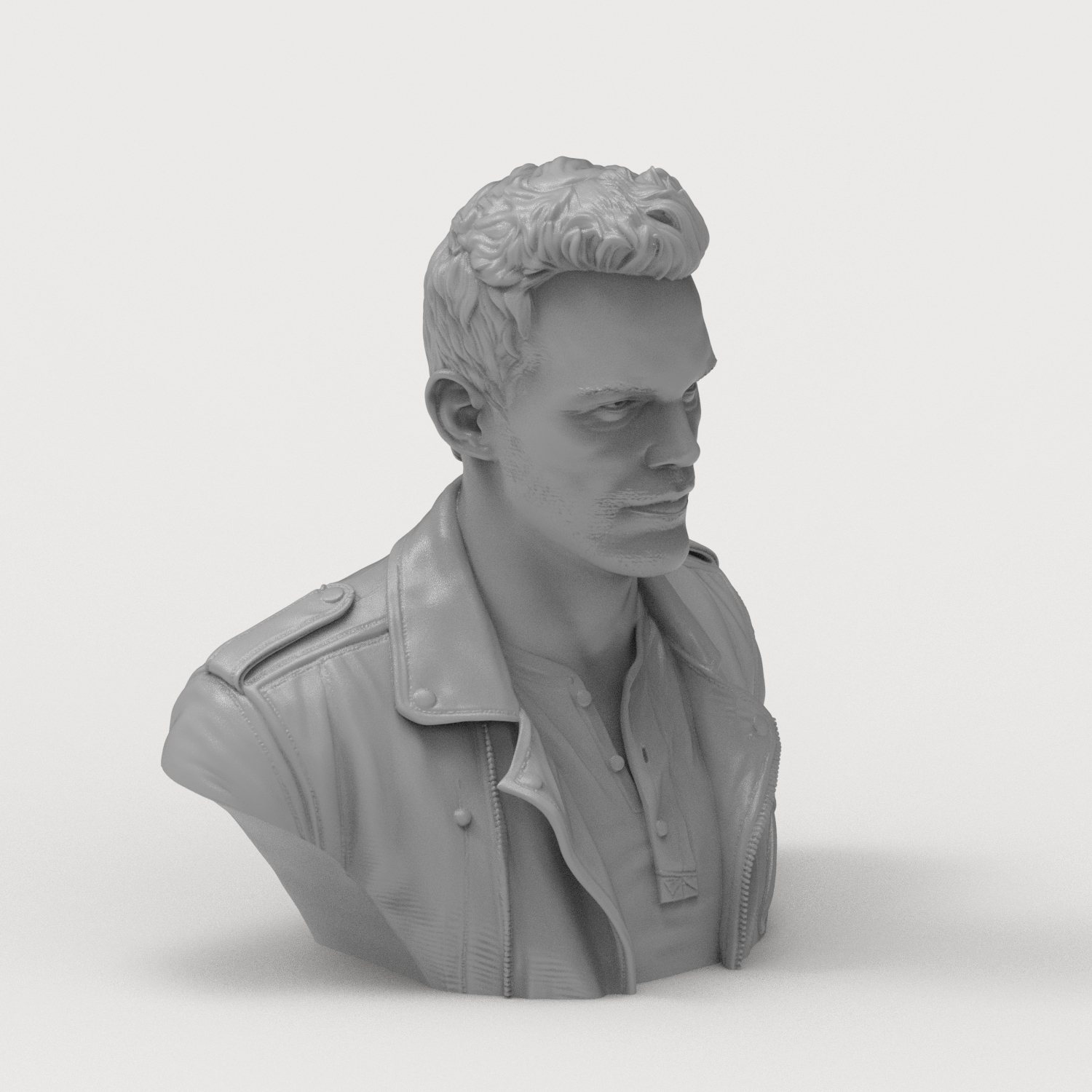 Star-Lord Peter Quill Chris Pratt 3D Printable Bust 3D Model