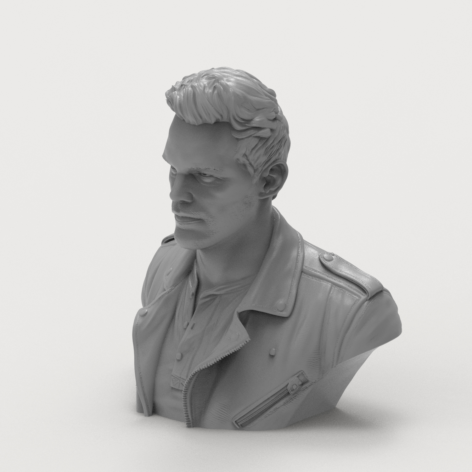 Star-Lord Peter Quill Chris Pratt 3D Printable Bust 3D Model