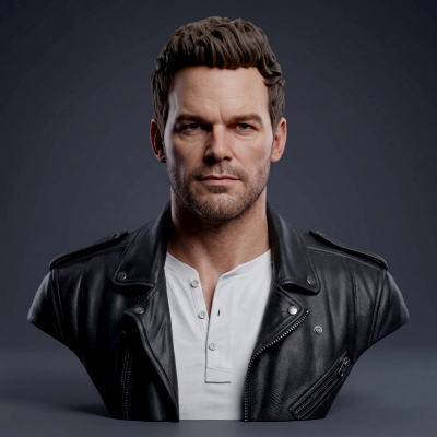 Star-Lord Peter Quill Chris Pratt 3D Printable Bust