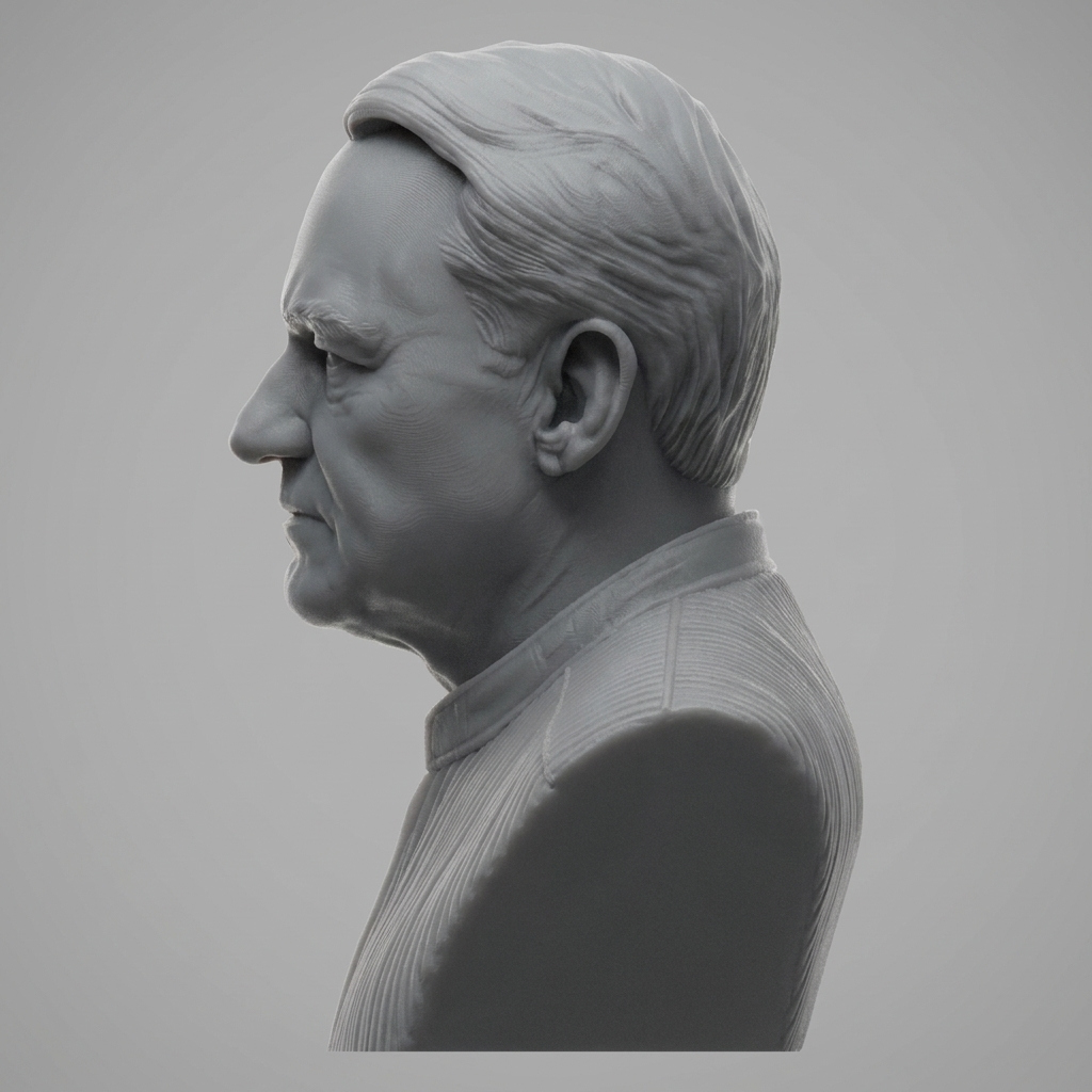 Stellan Skarsg&aringrd 3D Printable Bust 3D Model