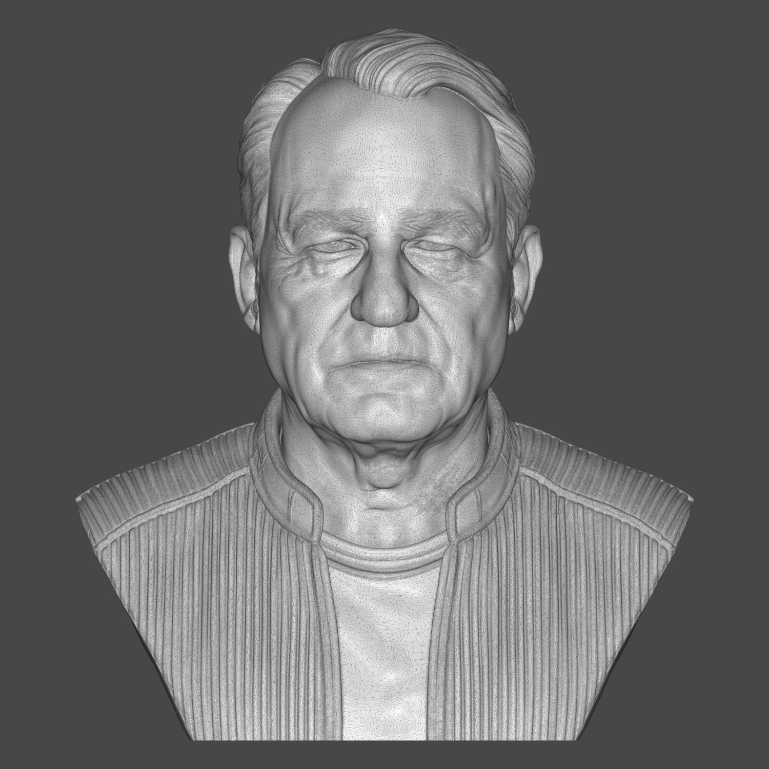 Stellan Skarsgård 3D Printable Bust 3D Model