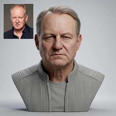 Stellan Skarsg&aring;rd 3D Printable Bust