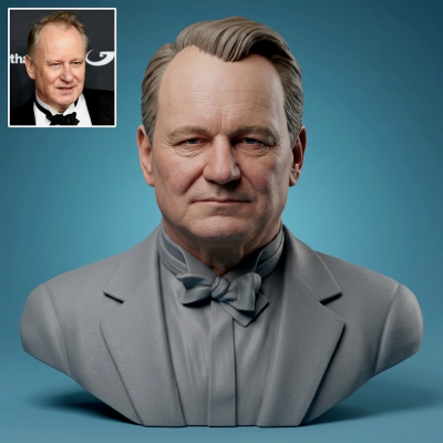 Stellan Skarsgård Tuxedo Bust 3D Printable