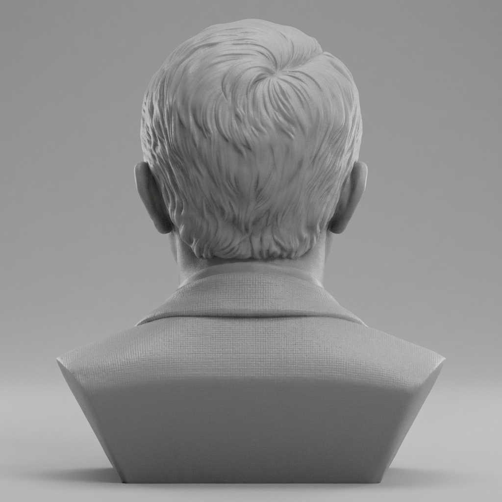 Steve McQueen 3D Printable Bust 3D Model